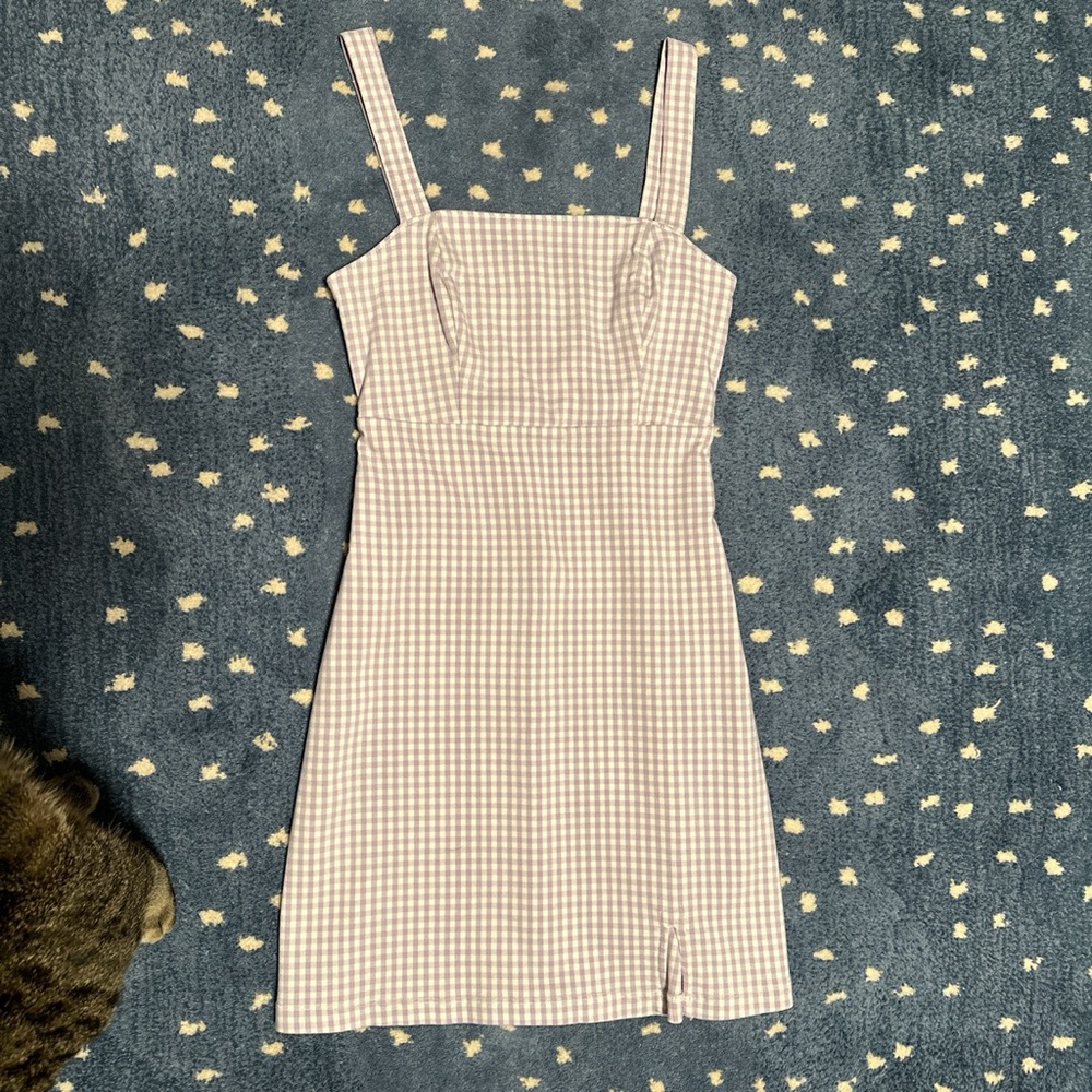 Purple gingham Hollister dress